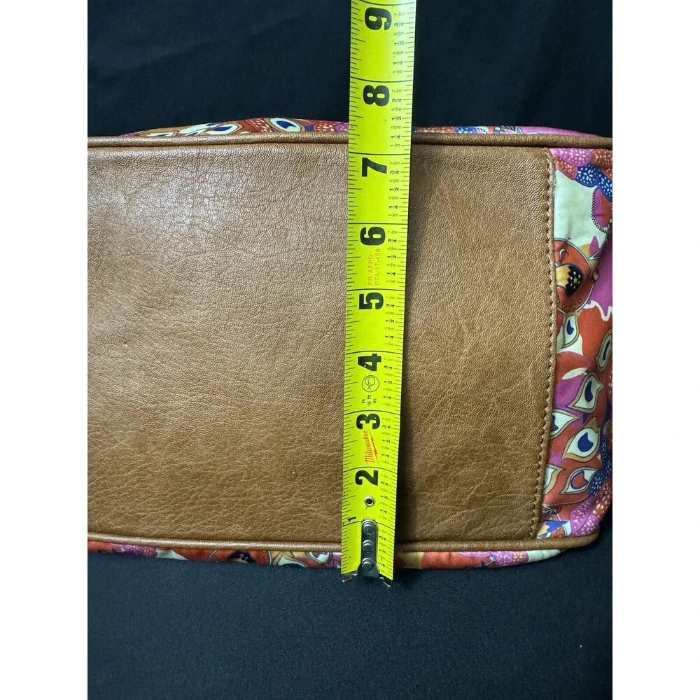 BollyDoll Summer Peacock Purse Beach 2000s Faux Leather Accents Artsy - Picture 12 of 15